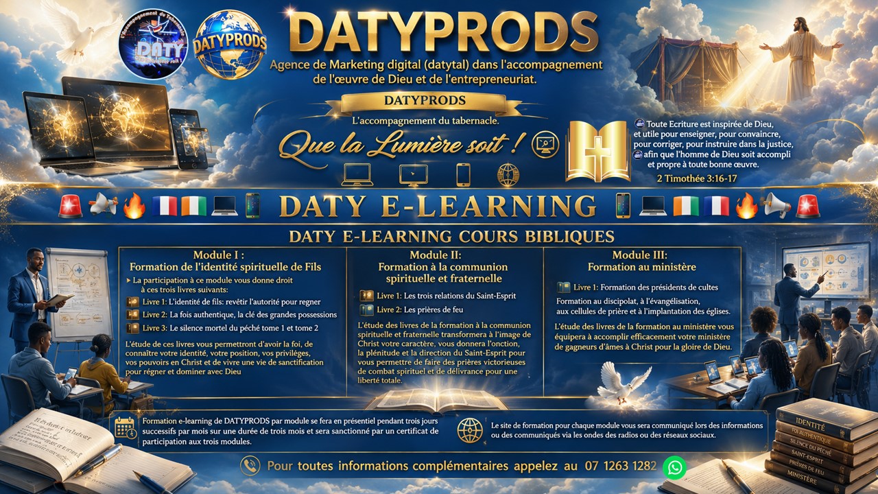 DATY E-LEARNING COURS BIBLIQUES